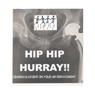 Höfthöft Hurray för ditt höftutbyte Anteckningsblock