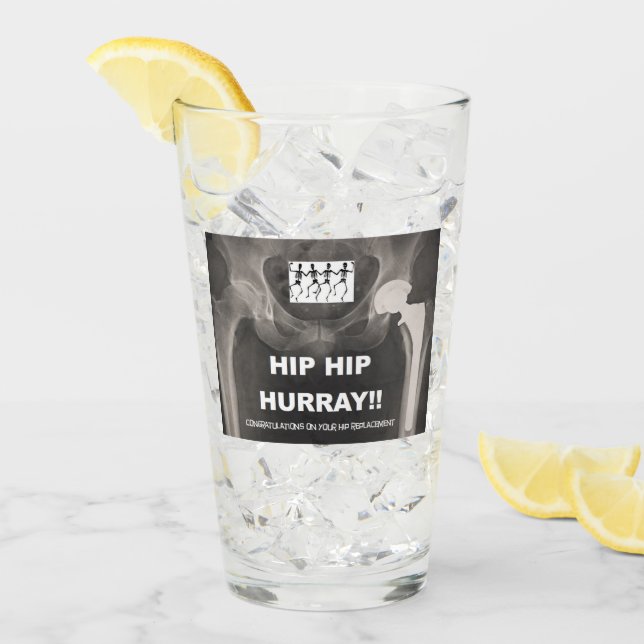 Höfthöft Hurray för ditt höftutbyte Glaskopp (Framsida Ice)