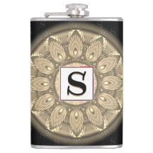 Höftkolv av vinylinslagen anpassningsbar sepia psy