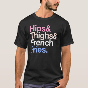 Höftlår och Fransk färdas sommarsnabbmat T Shirt