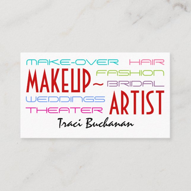 HöftMakeupkonstnär Visitkort (Framsida)
