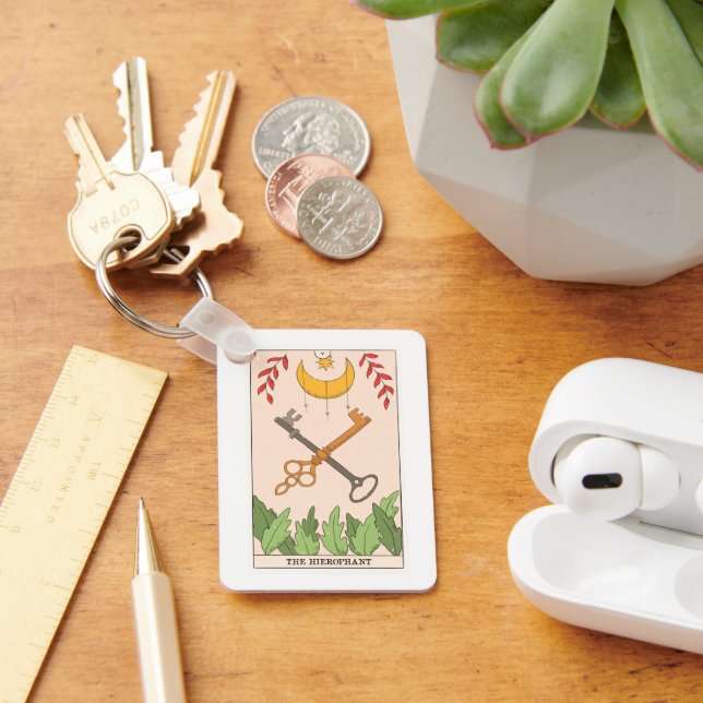 Höftofant större arcana-tarotkort nyckelring (Skrivbord)