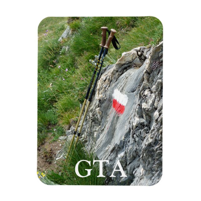 Höftpoler, spårmarkör, Alpernornas stora tröskel Magnet (Vertikal)