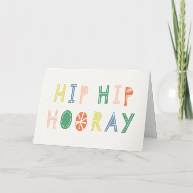 Höftvårdssjuksköterska (Hip Hooray Birthday Card)  Kort (Framsida)