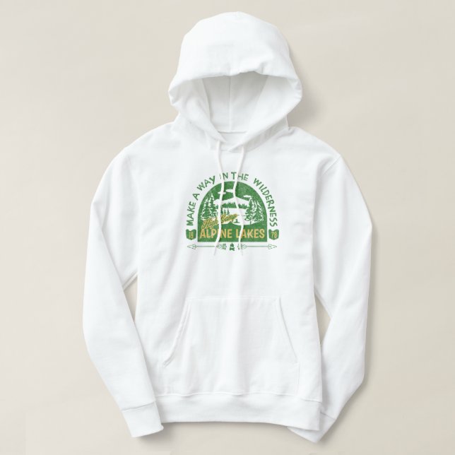 Hög alpregion i Sjöar Hoodie (Design framsida)