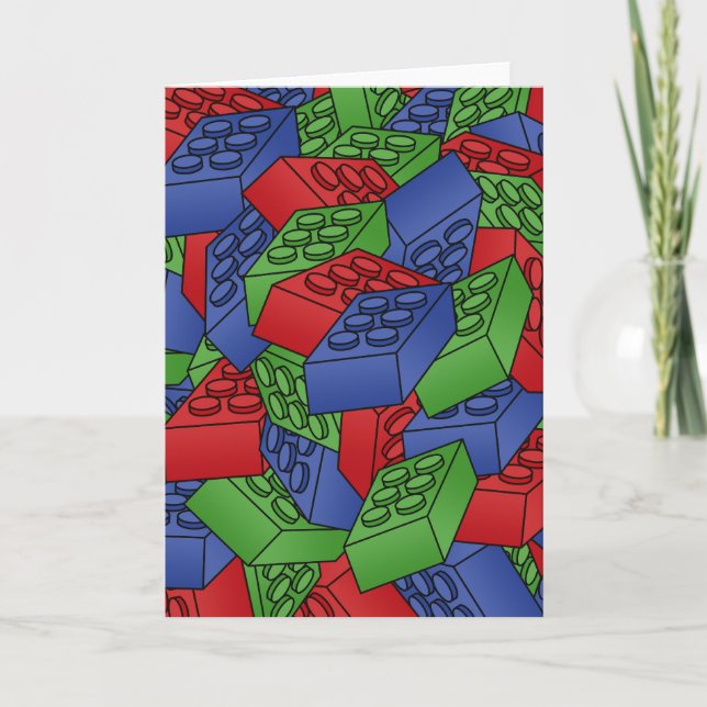 Hög av att bygga kvarter kort (Framsida)