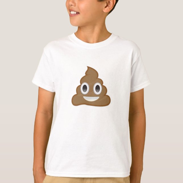 Hög av bajset Emoji T-shirt (Framsida)
