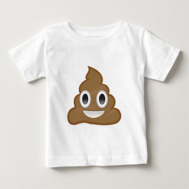Hög av bajset Emoji Tee Shirt (Framsida)