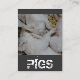 Hög av den Pigletsgrislantgården eller ranchen Visitkort