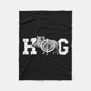 Hog Boar Vild Hog Hunting Vild Boar Grisar Vild Ho Fleecefilt