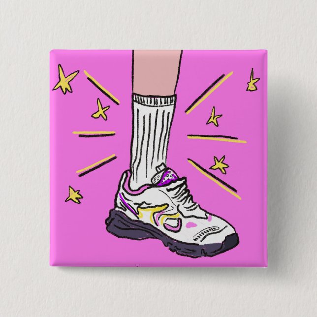 Hög böjningsbricka för Flickaktigt Knapp (Framsida)