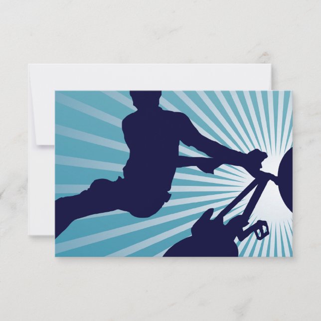 Hög cykling i himlar inbjudningar (Framsida)