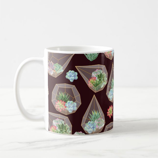 Hög detaljrikedom och skarvfria mönster kaffemugg (Vänster)