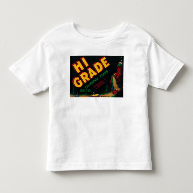 Hög etikett för klassPearlåda Tee Shirt (Framsida)