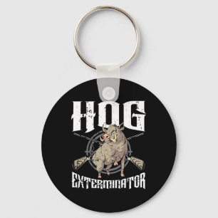 Hog Exterminator Vild Hog Boar Hunter Hog Hunting Nyckelring
