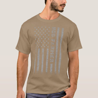 Hog Farmer American Flagga T Shirt