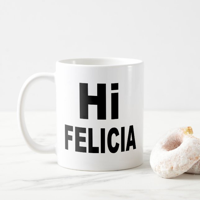 Hög FeliciaByeFelicia Kaffemugg (Med munk)