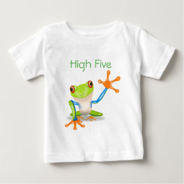 Hög fem Orangar och blå snål Frog Shirt Tee