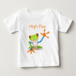 Hög fem Orangar och blå snål Frog Shirt Tee
