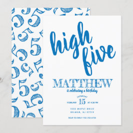 Hög fem-veckors inbjudan blått