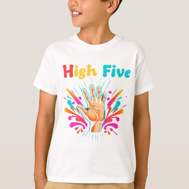 Hög Fem Vibe T Shirt (Framsida)