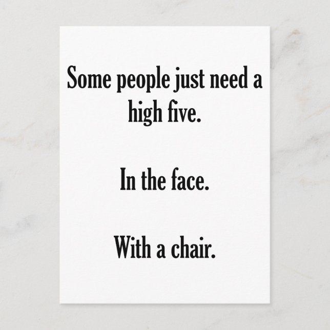 Hög fem vykort (Framsida)