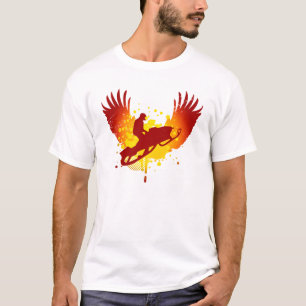 hög-fi som snowmobiling t-shirt