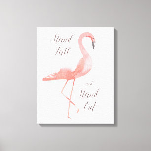Hög   Flamingo inspiration wall art Canvastryck