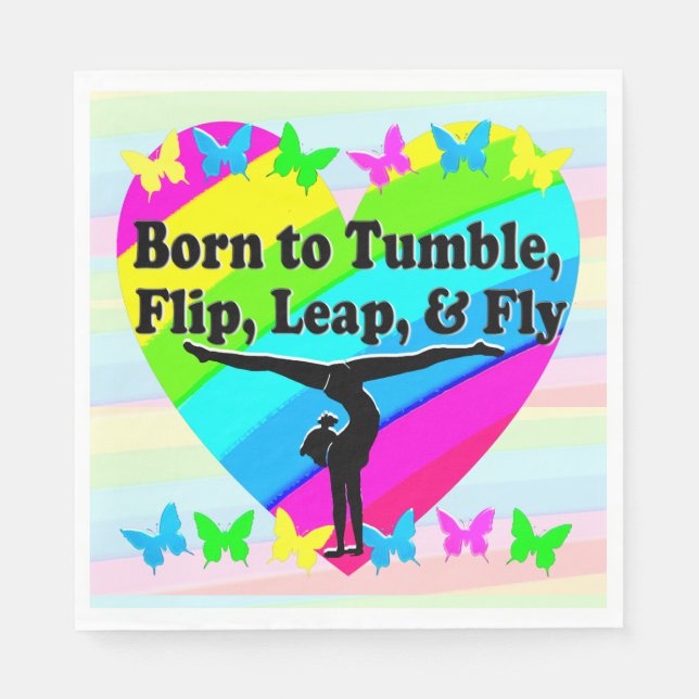 HÖG FLYGGGYMNASTIK, DÅ PAPPERSSERVETT (Framsidan)