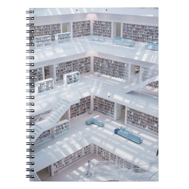HÖG FOTOGRAFI I BIBLIOTEK ANTECKNINGSBOK (Framsidan)