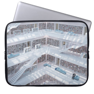 HÖG FOTOGRAFI I BIBLIOTEK LAPTOP FODRAL