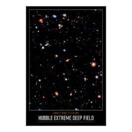 Hög frekvens Astronomi Hubble Extreme Deep Fält Perfect Poster