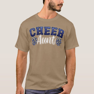 Hög Glädje Tanta Blå Pom Poms Cheerleader Ni T Shirt