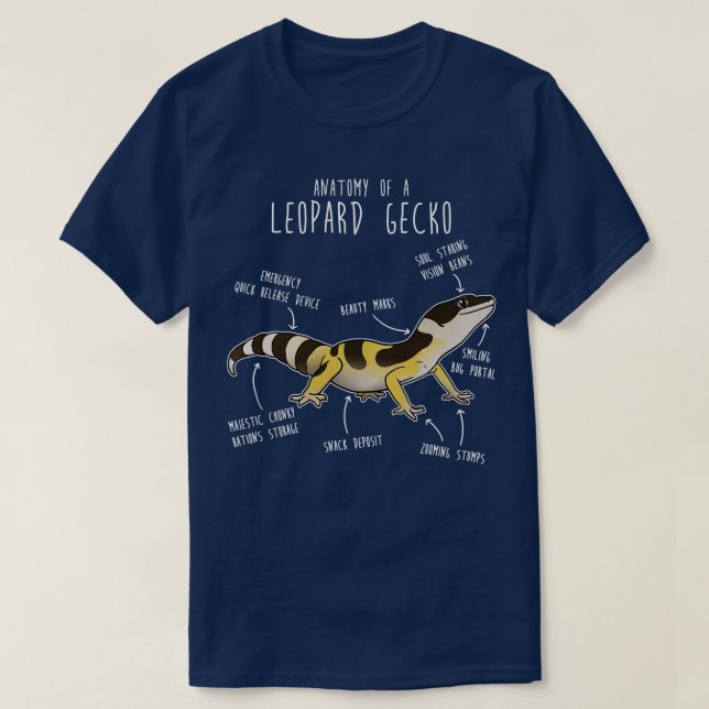 Hög Gult Jungle Leopard Gecko Lizard Reptile och T Shirt (Design framsida)