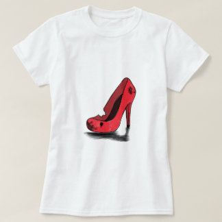 Hög häl och torn t shirt