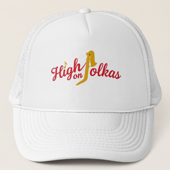 Hög hatt med polka-logotyp keps (Framsida)