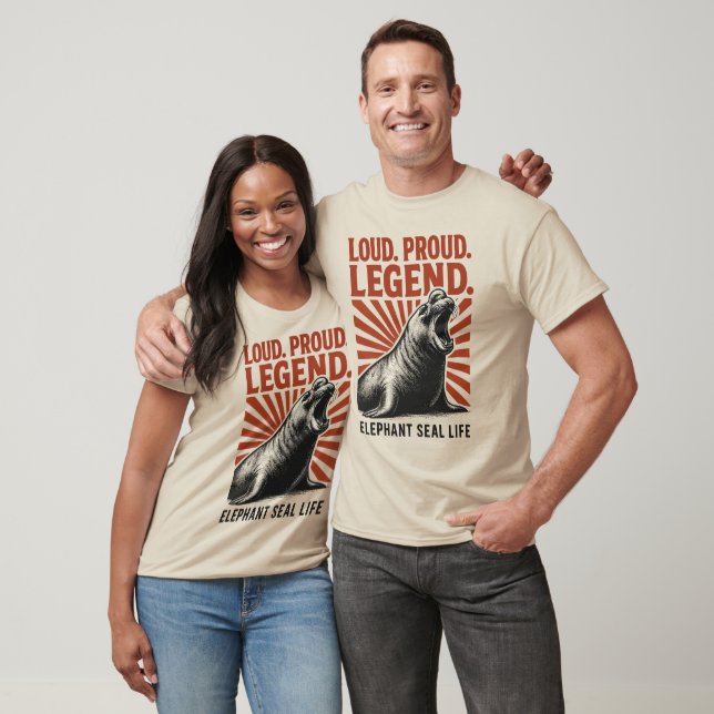 Hög Hög Legend Säl Konst T Shirt (Unisex)
