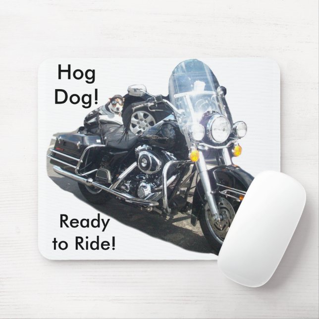 Hog Hund - Redo till Ride! Musmatta (Med mus)