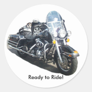Hog Hund - Redo till Ride! Runt Klistermärke