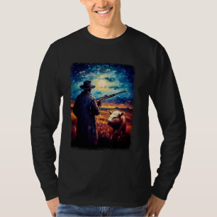 Hog Hunter Hog Hunting Starry Nattmålning T Shirt