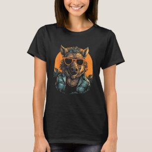 Hog Hunting Äventyr för Boar Hunter och Boar Hun T Shirt