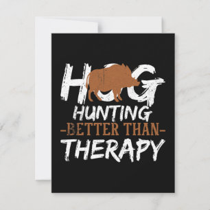 Hog Hunting Boar Hunting Anteckningskort