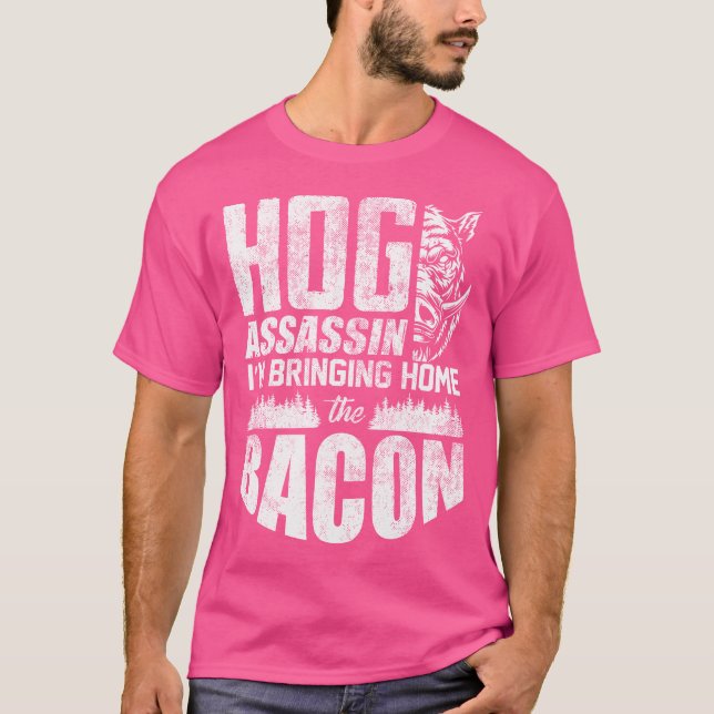 Hog Hunting Hog Hunter Boar Hunter Hunting Hunters T Shirt (Framsida)