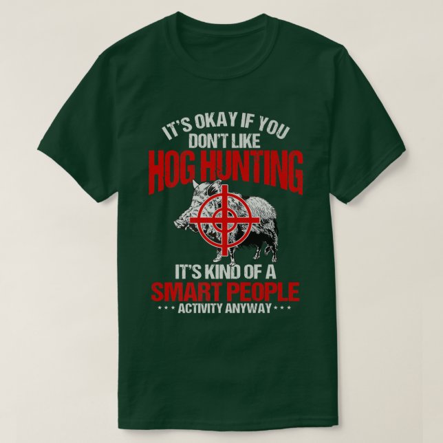 Hog Hunting Huntsman Boar Gris Hunter Premium T Shirt (Design framsida)