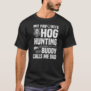 Hog Hunting Pappa - Boar Vild Hog Hunter Premium T Shirt