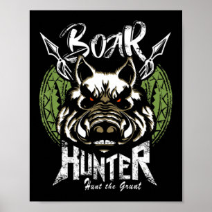 Hog Hunting Roligt Boar Hunter Gift Poster