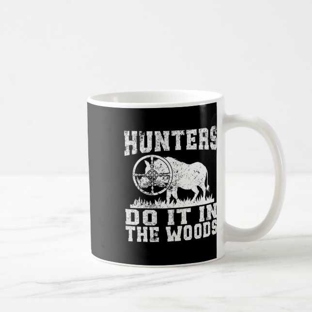 Hog Hunting Vild Hog Boar Feral Gris Hunter Huntsm Kaffemugg (Höger)