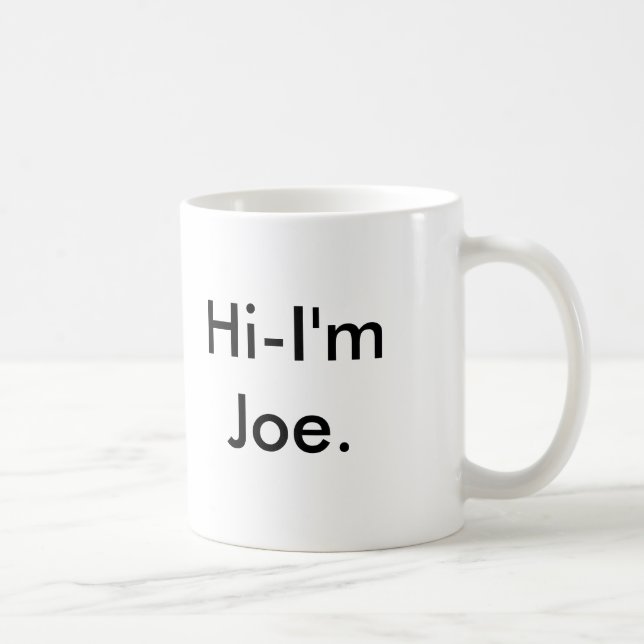 Hög-i förmiddag Joe. Kaffemugg (Höger)