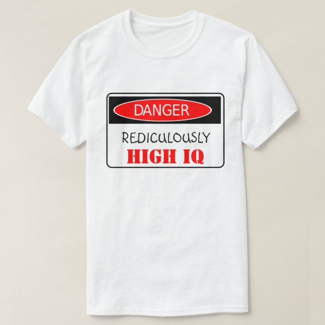 Hög IQ T Shirt (Design framsida)