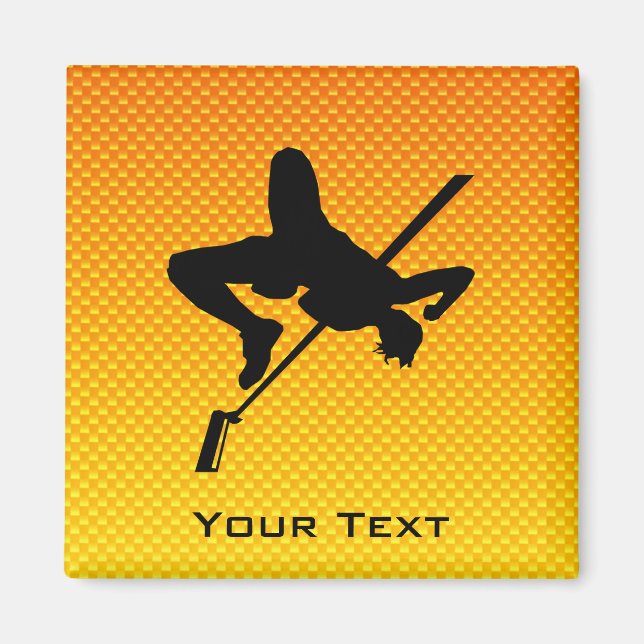 Hög Jump för gultens Orange Magnet (Framsidan)